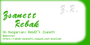 zsanett rebak business card
